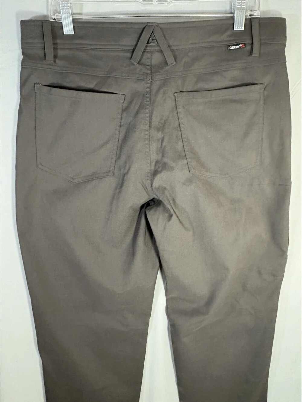 Gerry Men’s 34x32 Stretch Hiking Travel Pants Gray Nylon Utility Pocket Outdoor